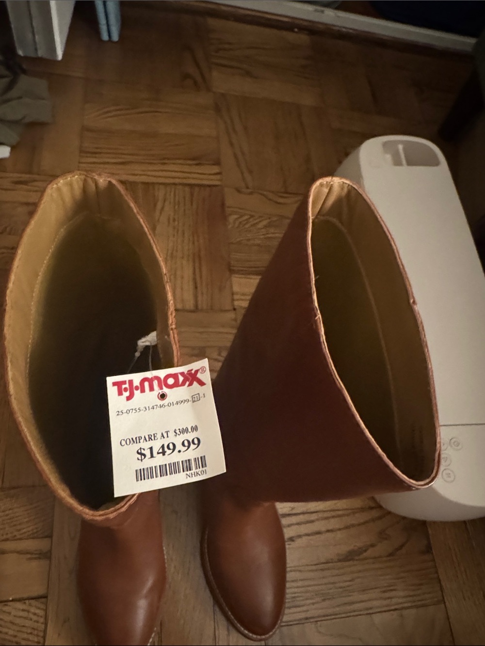 Frye Tall Leather Boots in Cognac - Picture 4 of 6